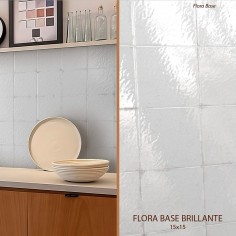 Flora Base 15x15 Blanco Brillante - Caja x 44 Pz. -...