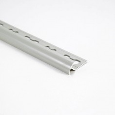 Guardacanto 9mm Aluminio Plateado Mate - Moldumet